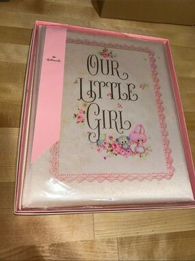 Antique Hallmark baby girl book from 1960s